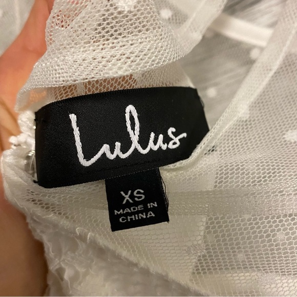 Lulu’s  | Lacey Lane White Lace Long Sleeve Dress Size XS NEW - Picture 10 of 12